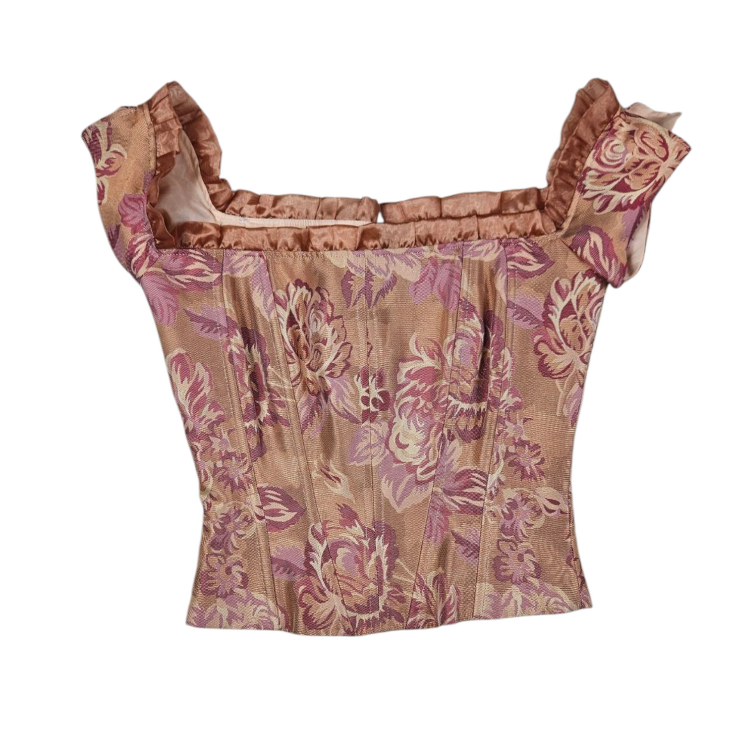 Haut romantique motif floral