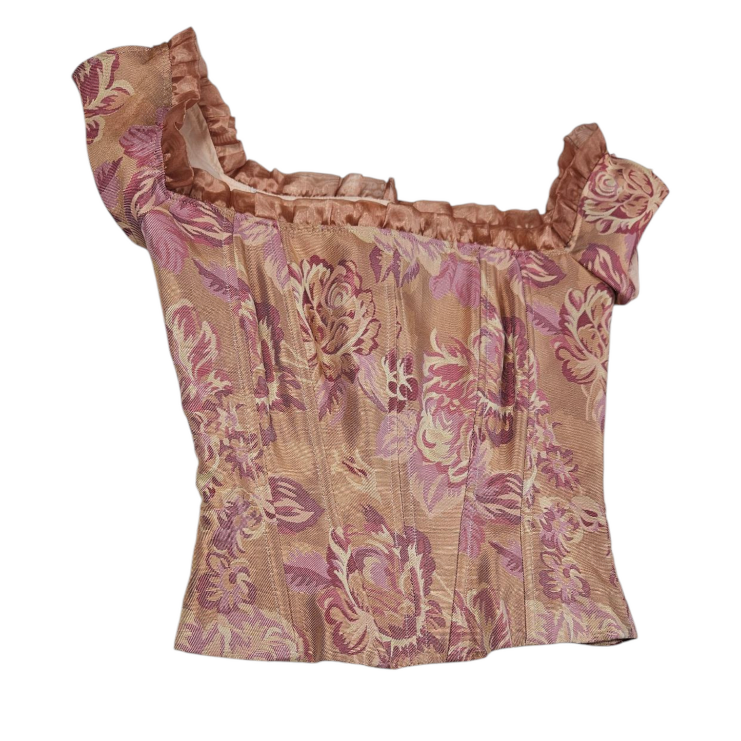 Haut romantique motif floral