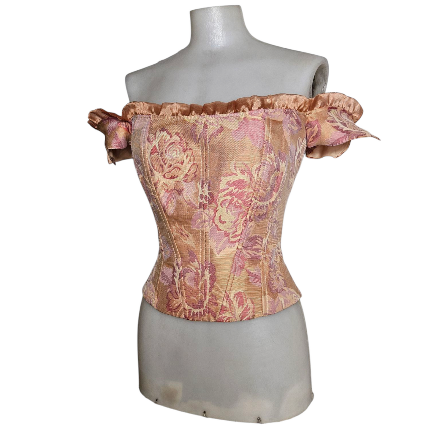 Haut romantique motif floral