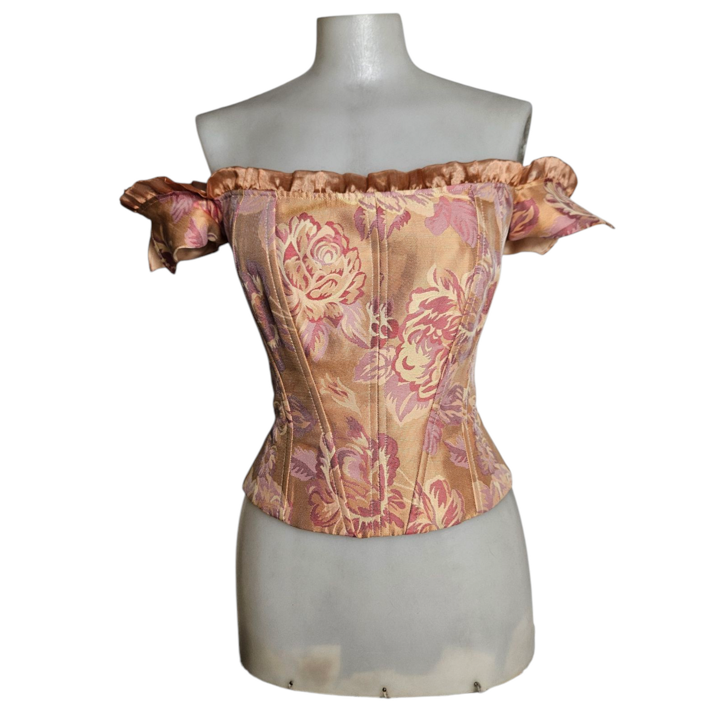 Haut romantique motif floral