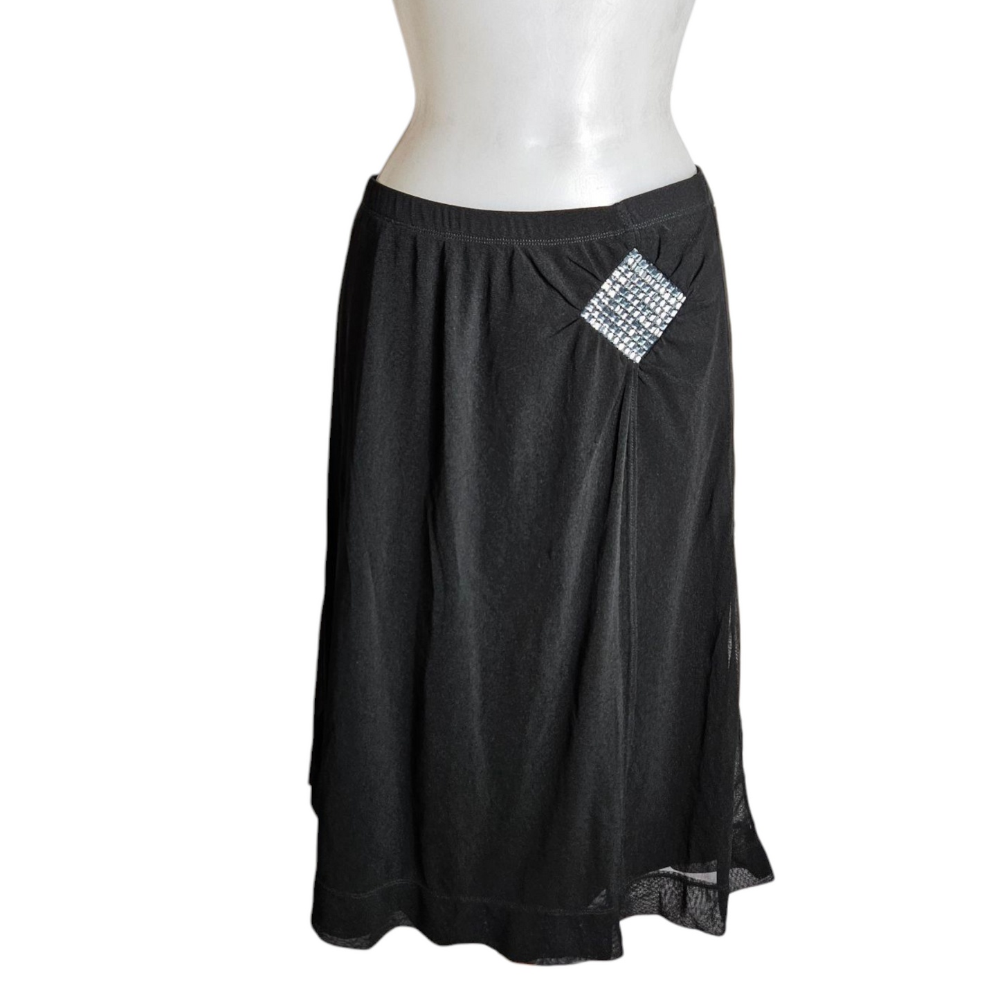 Jupe en voile avec strass