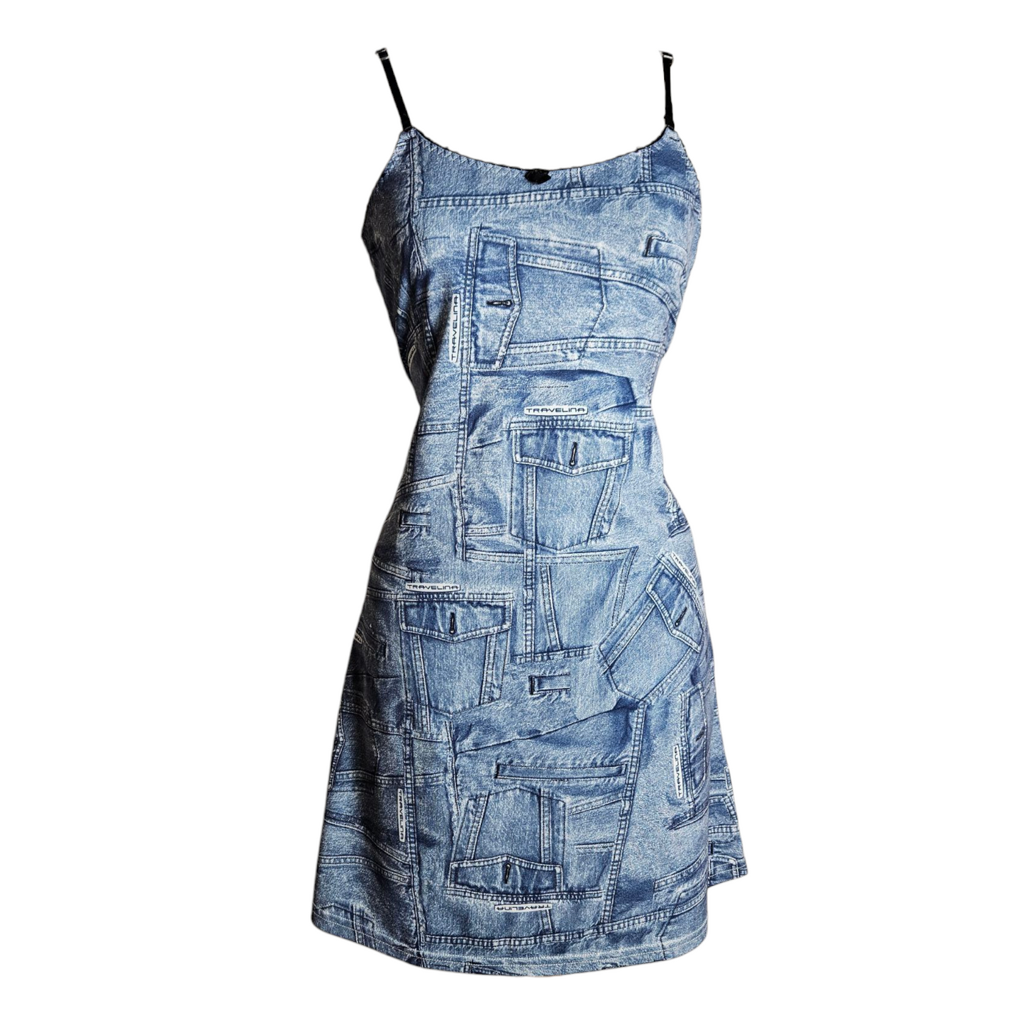 Robe nuisette motif denim