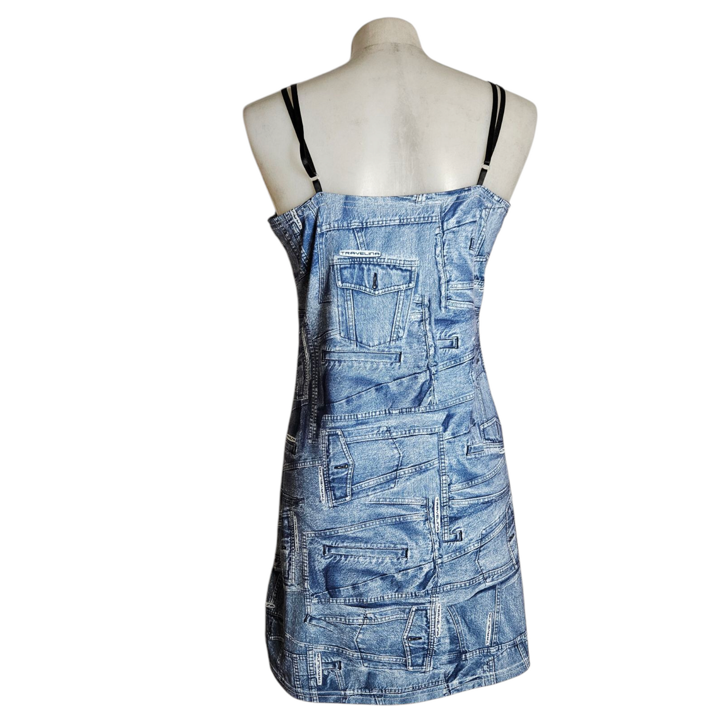 Robe nuisette motif denim