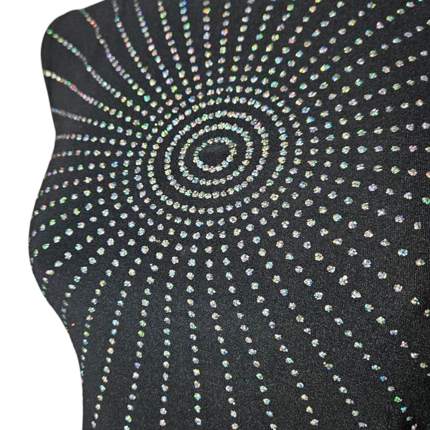 Débardeur noir motif en strass