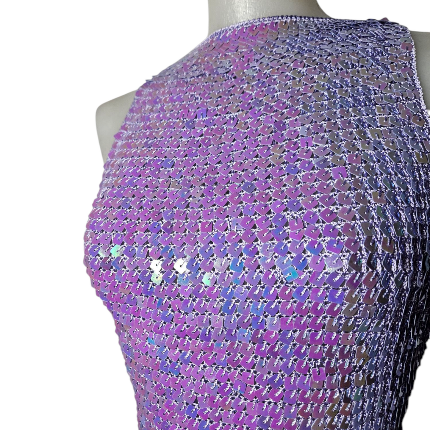 Rhinestone embroidered tank top