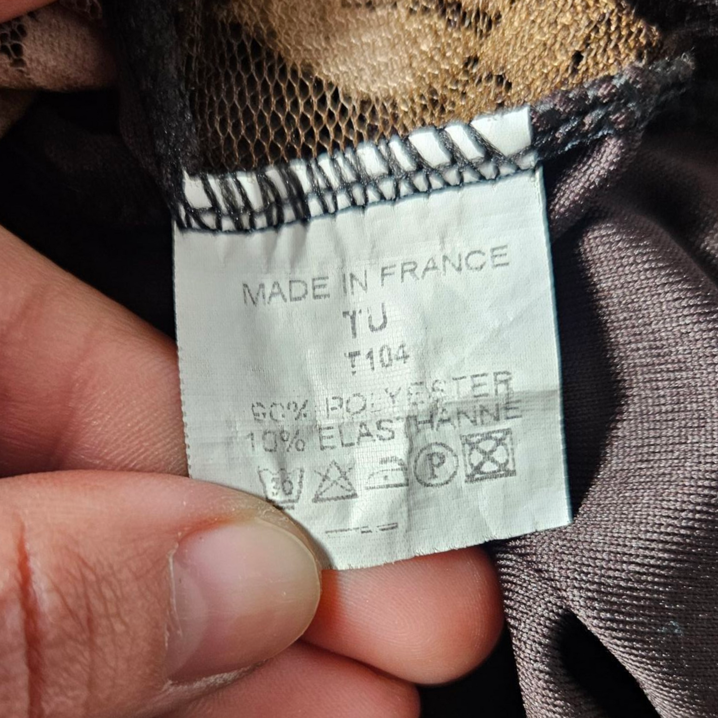 Débardeur asymétrique en dentelle