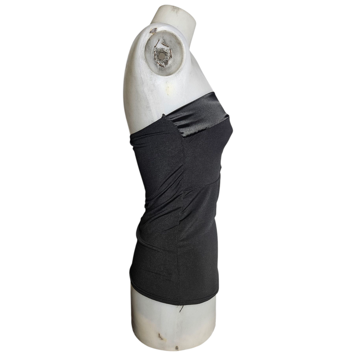 Strapless top with buckle details