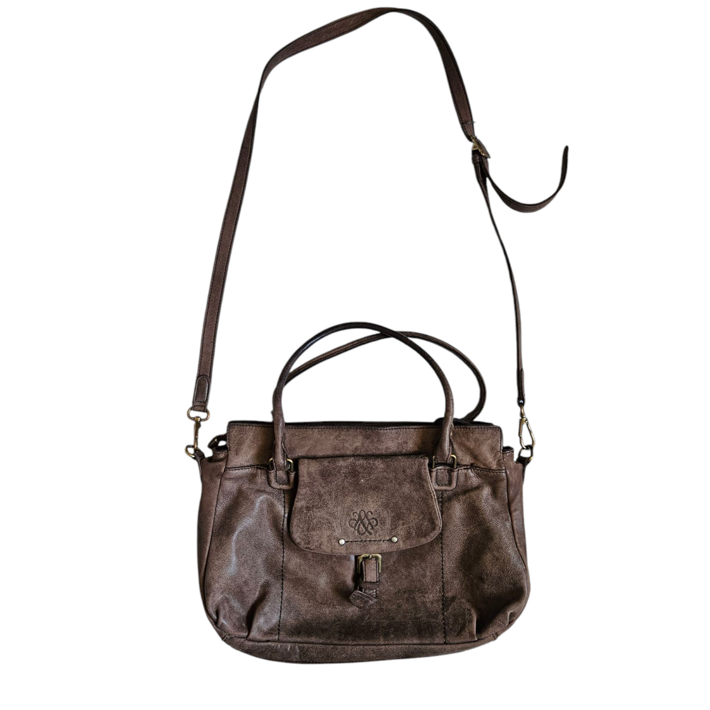 Multi-pocket leather bag