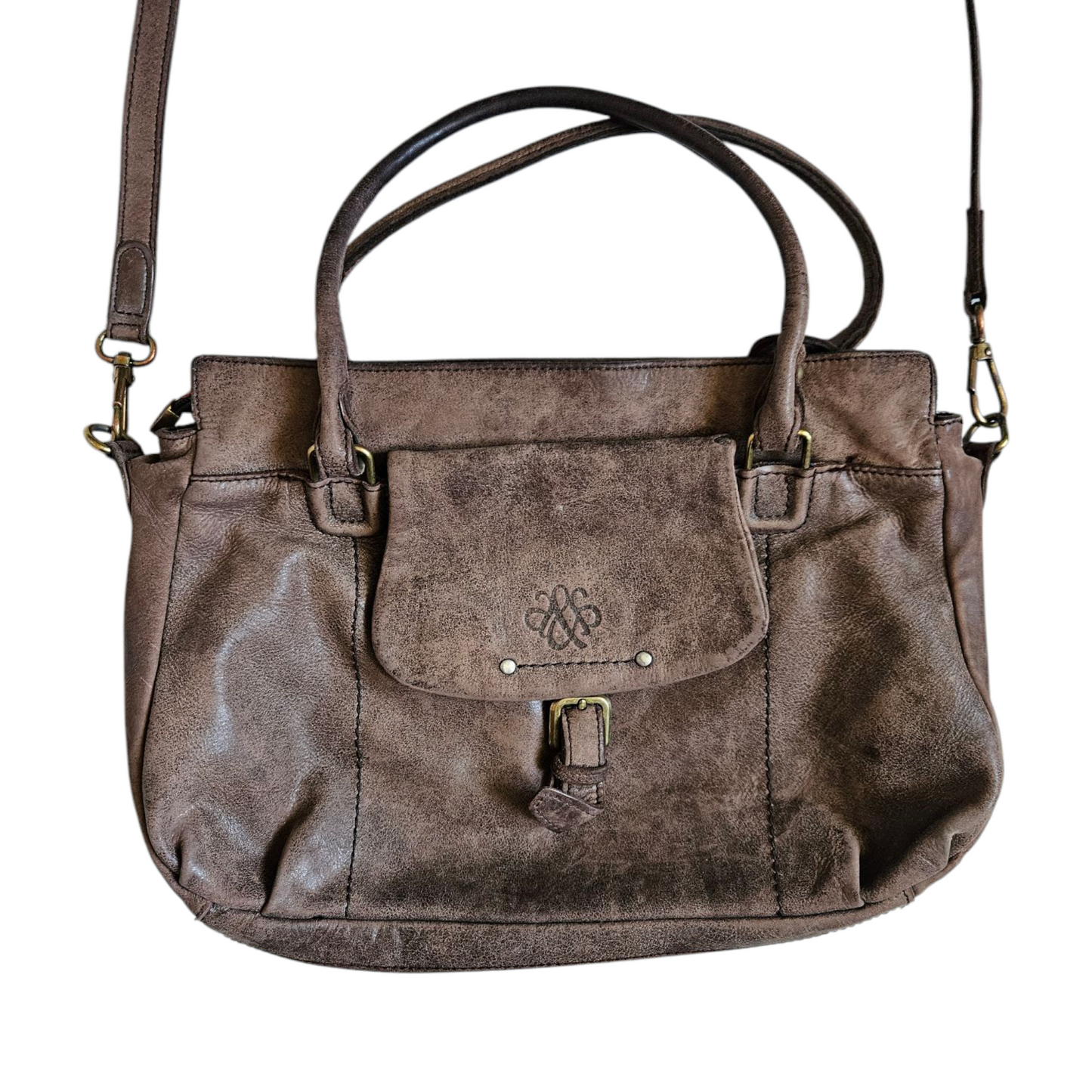 Multi-pocket leather bag