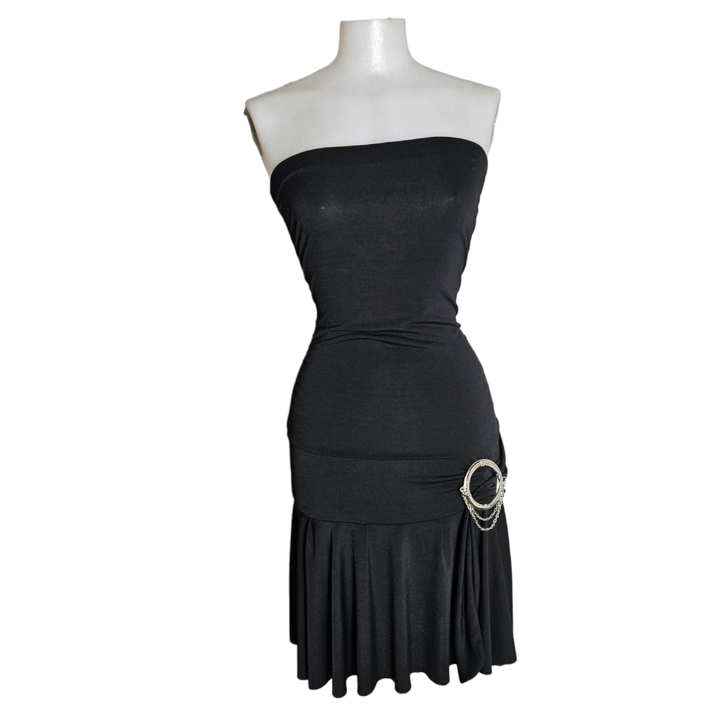 Robe strapless à boucle