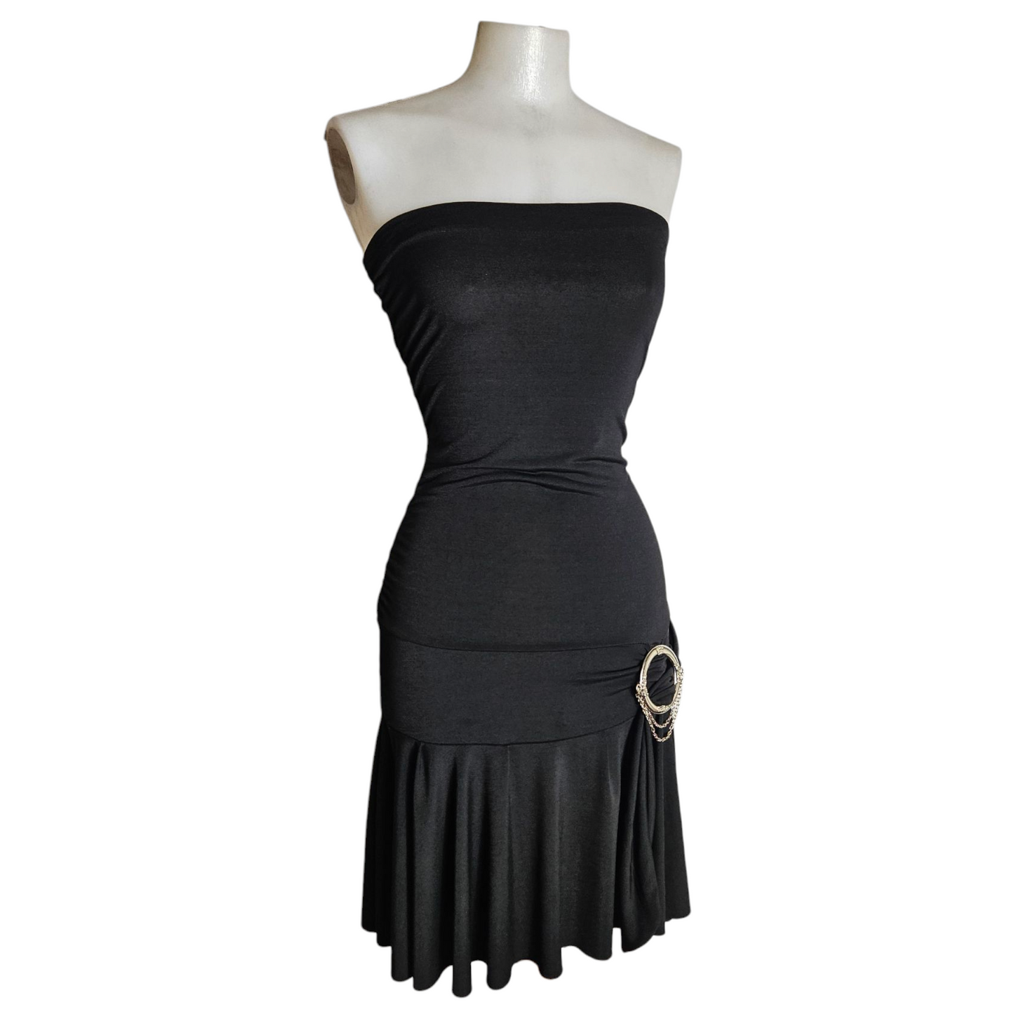 Robe strapless à boucle