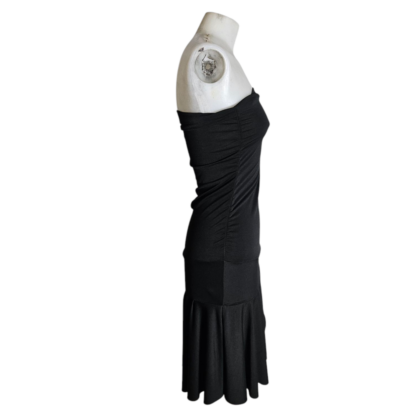 Robe strapless à boucle