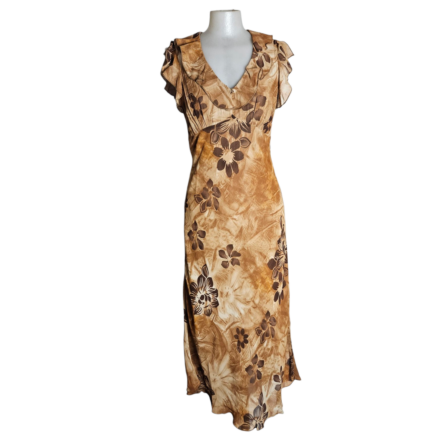 Floral veil dress