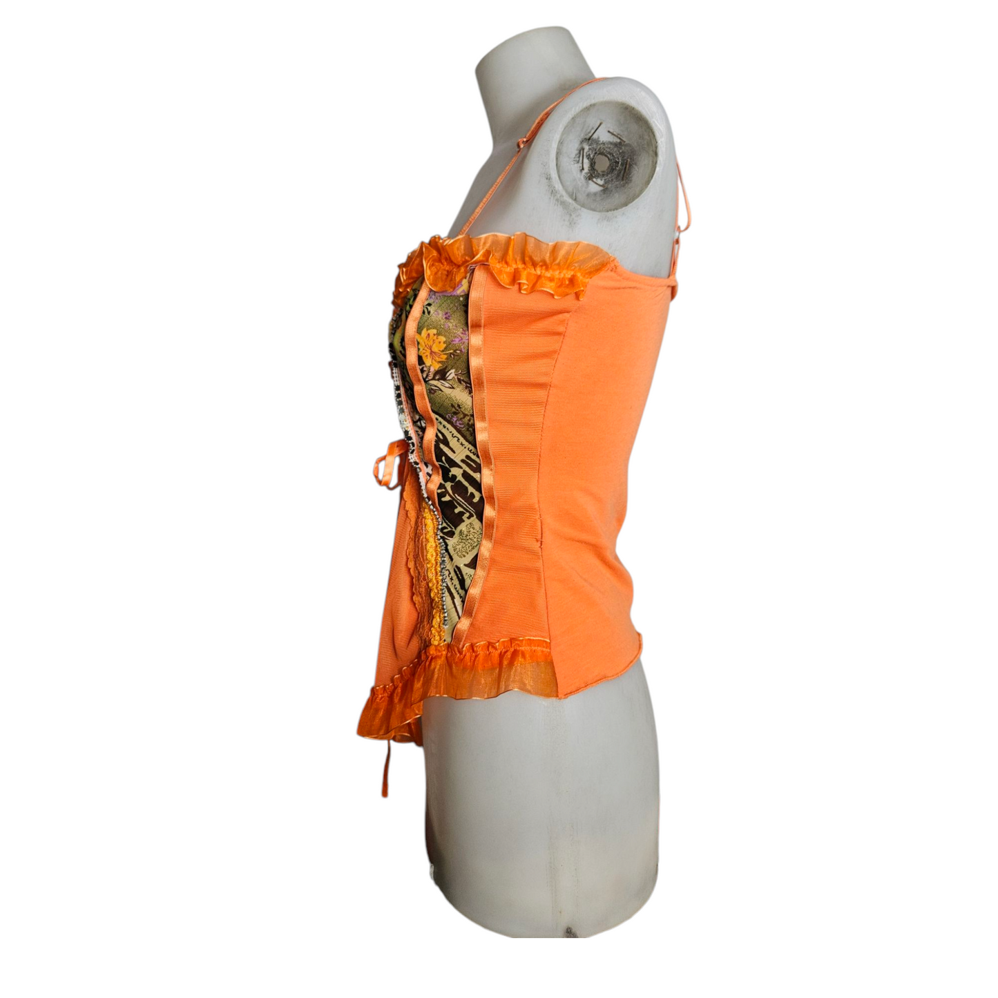 Haut esprit corset orange