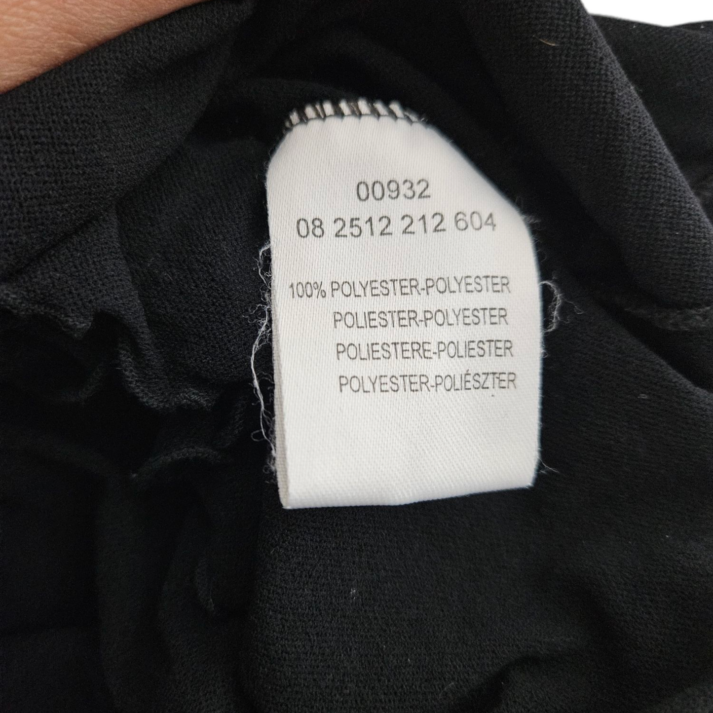 Débardeur asymétrique en voile noir