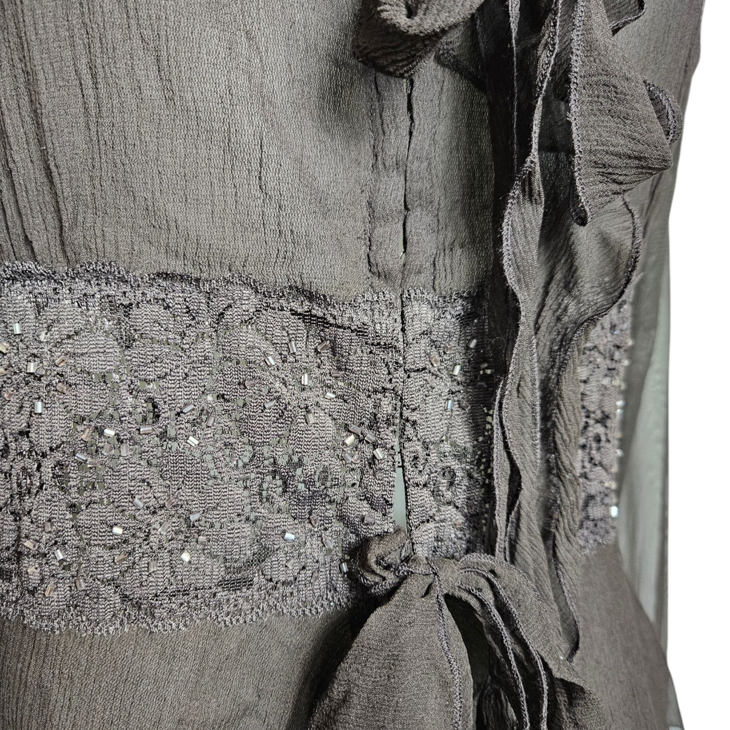 Voile and lace blouse