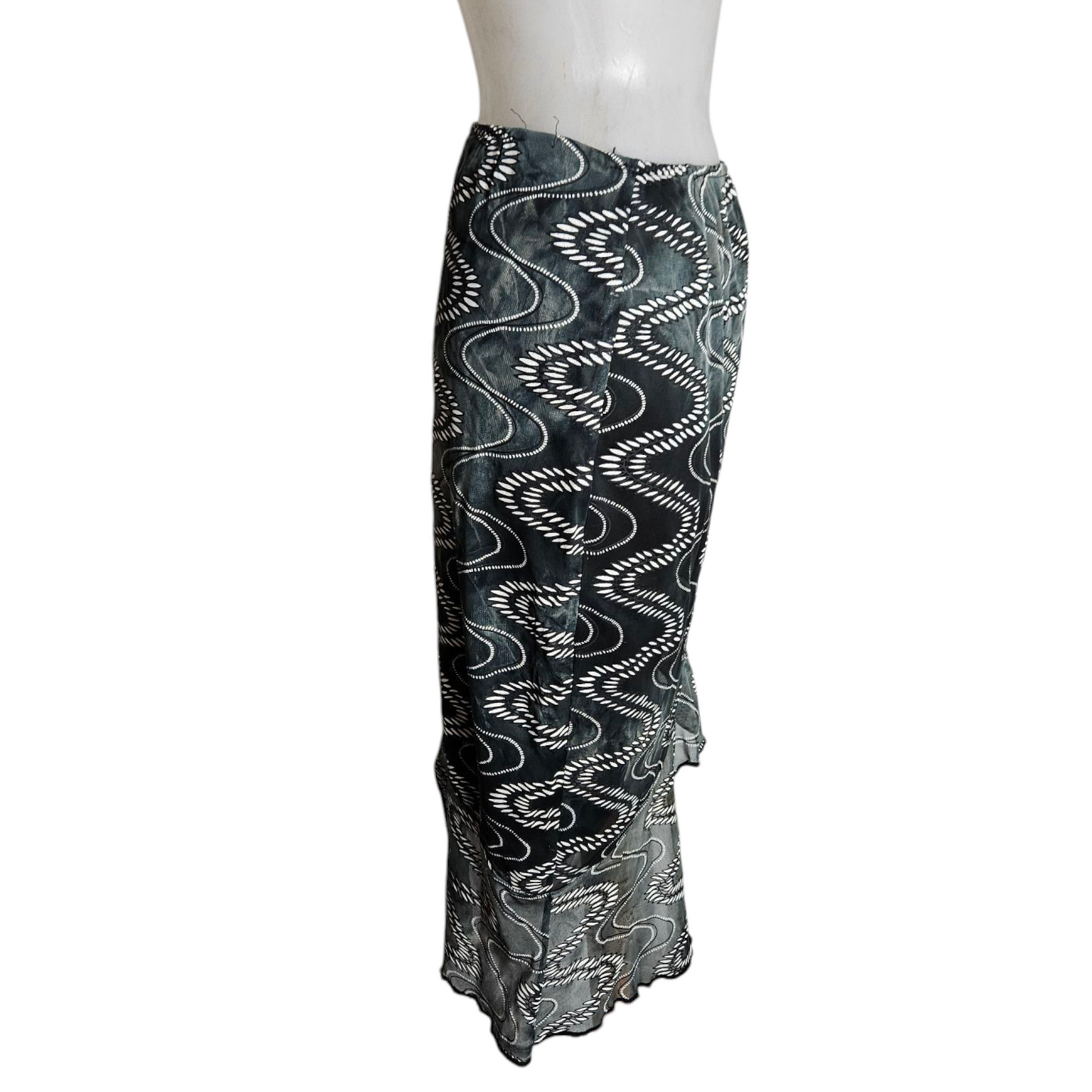 Ensemble haut strapless et jupe asymétrique