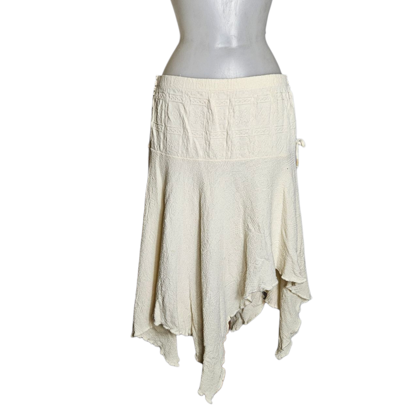 Asymmetrical cotton skirt