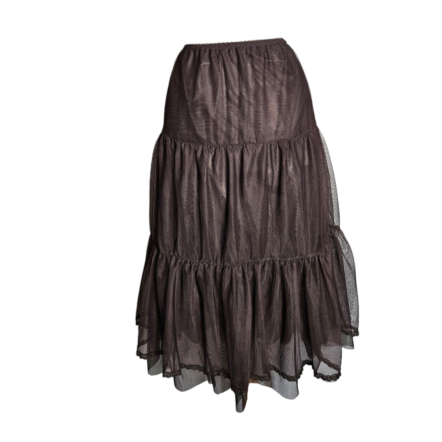 Jupe en voile marron