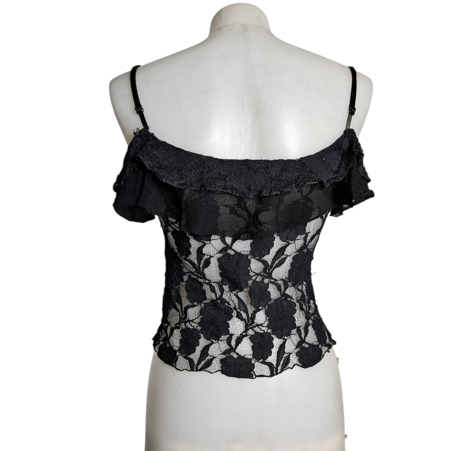Black lace tank top