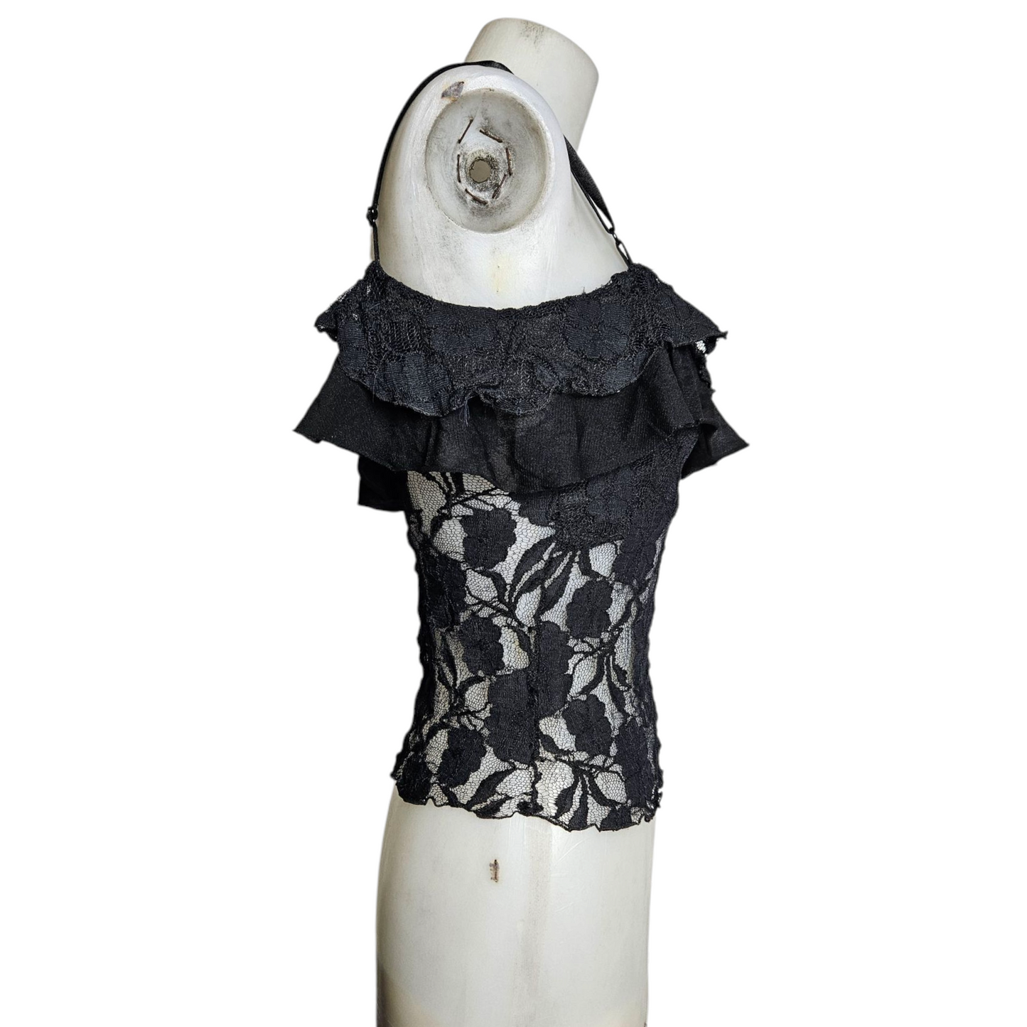 Black lace tank top
