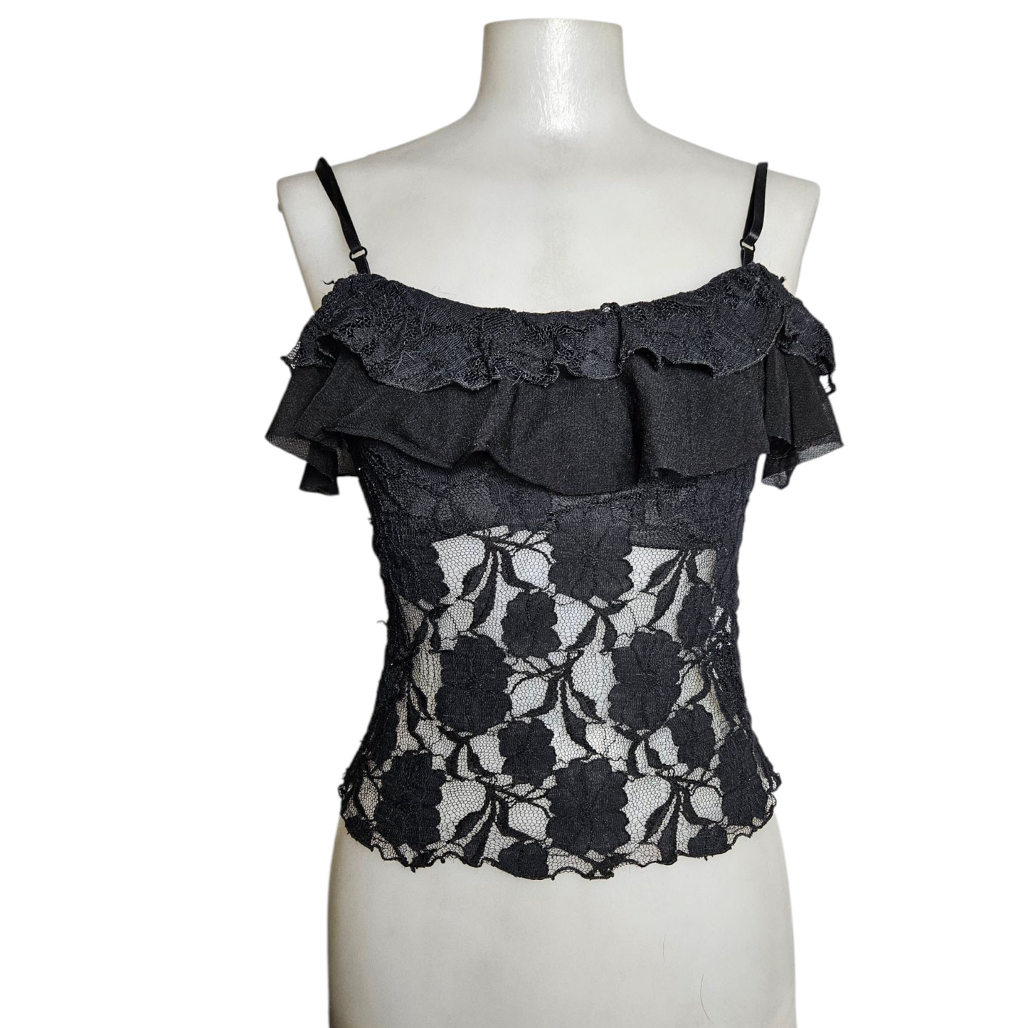 Black lace tank top