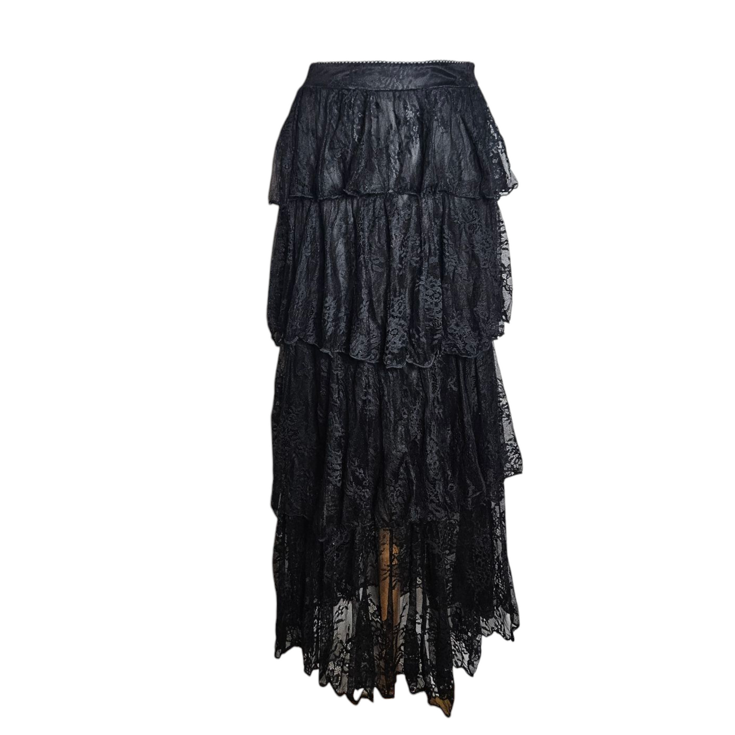 Ruffled lace skirt
