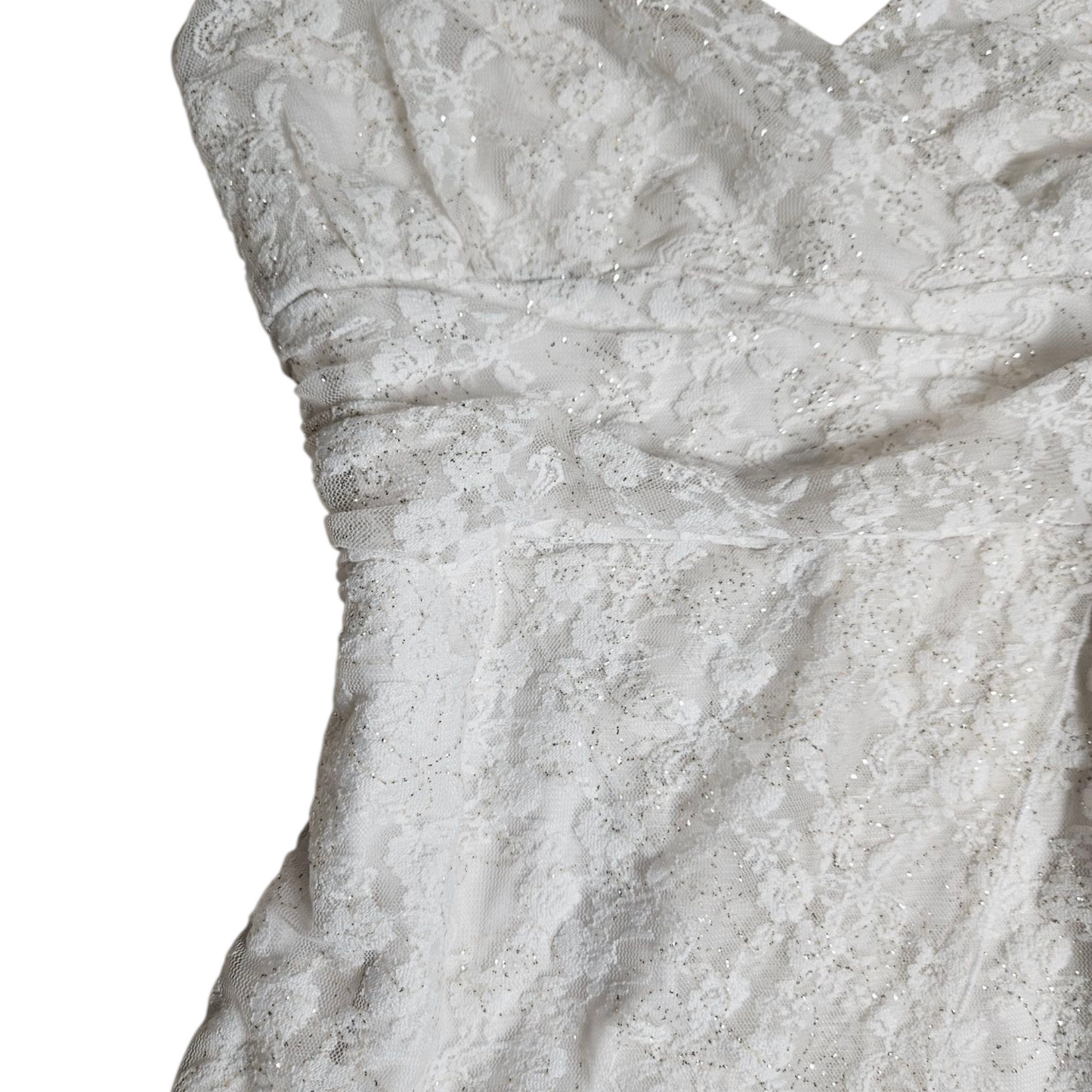 Asymmetrical lace tank top