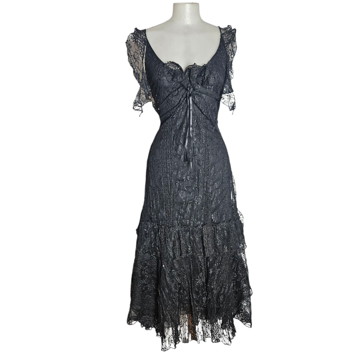 Robe de soirée en dentelle