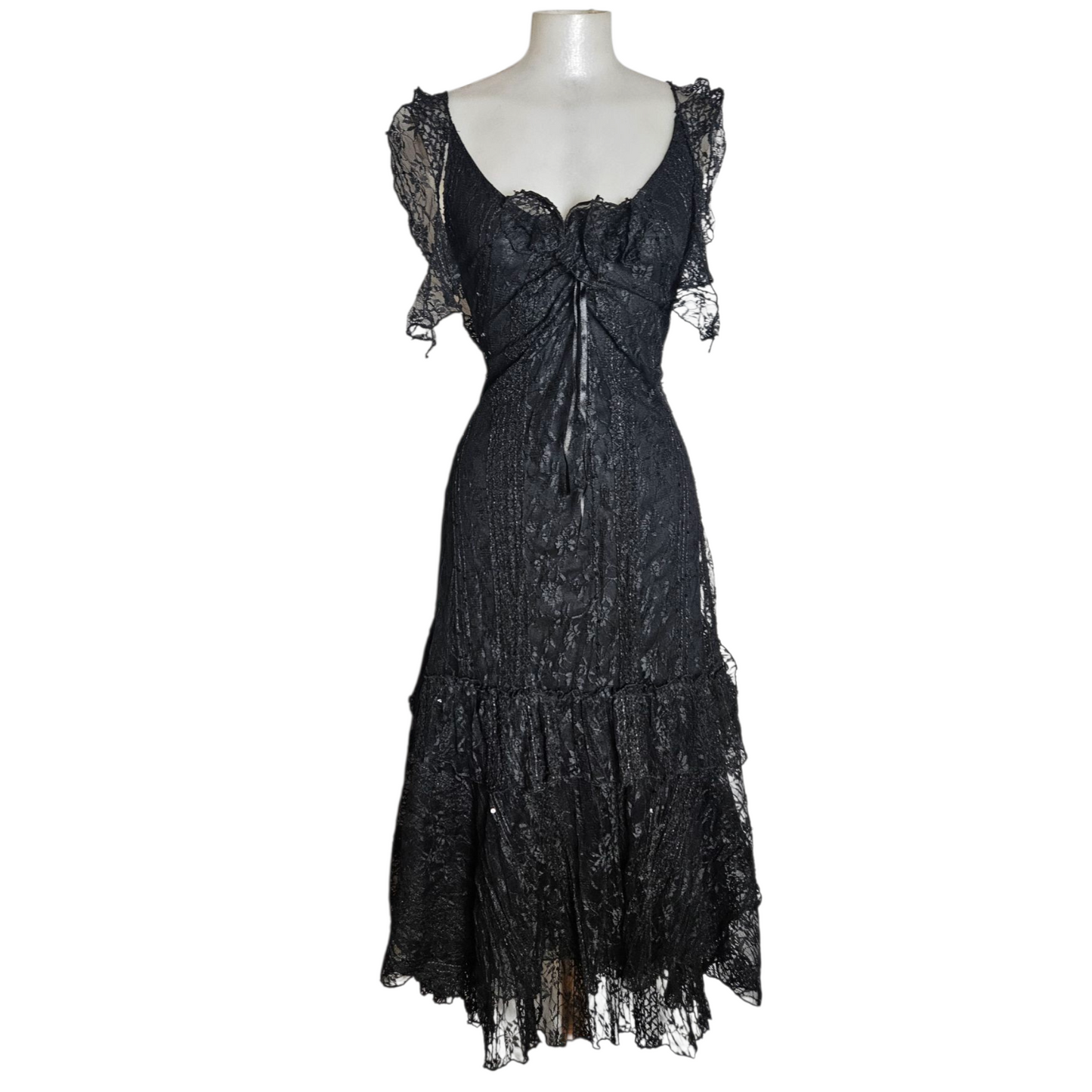Robe de soirée en dentelle