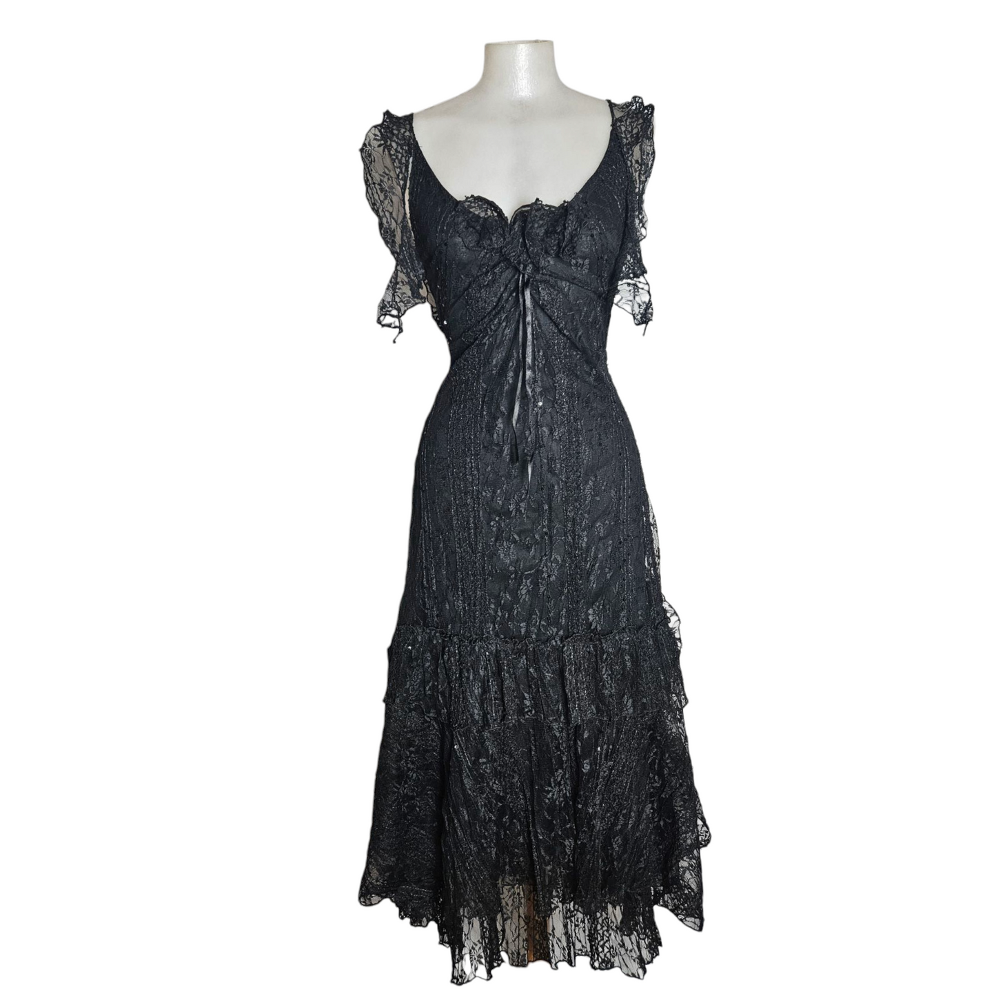 Robe de soirée en dentelle