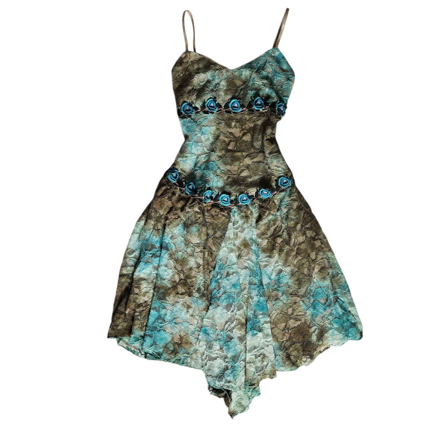 Floral embroidered lace dress