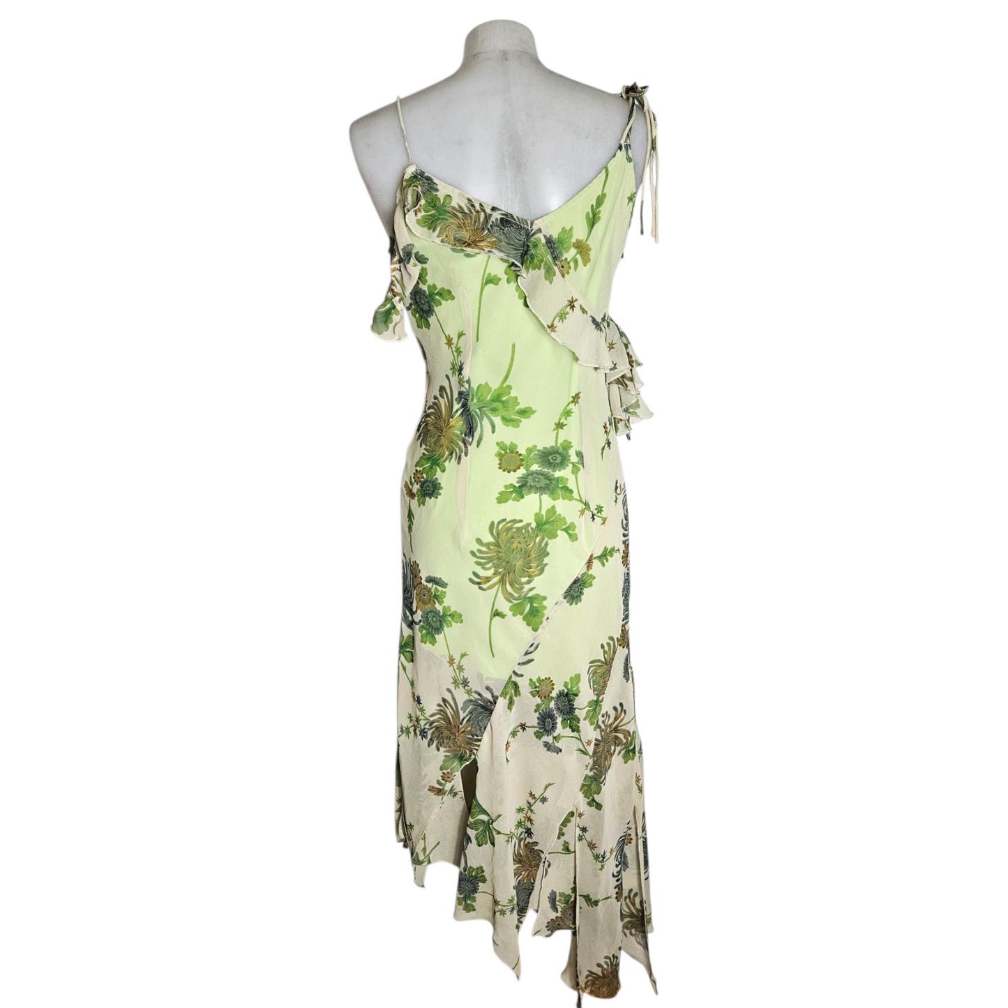 Floral pattern voile dress