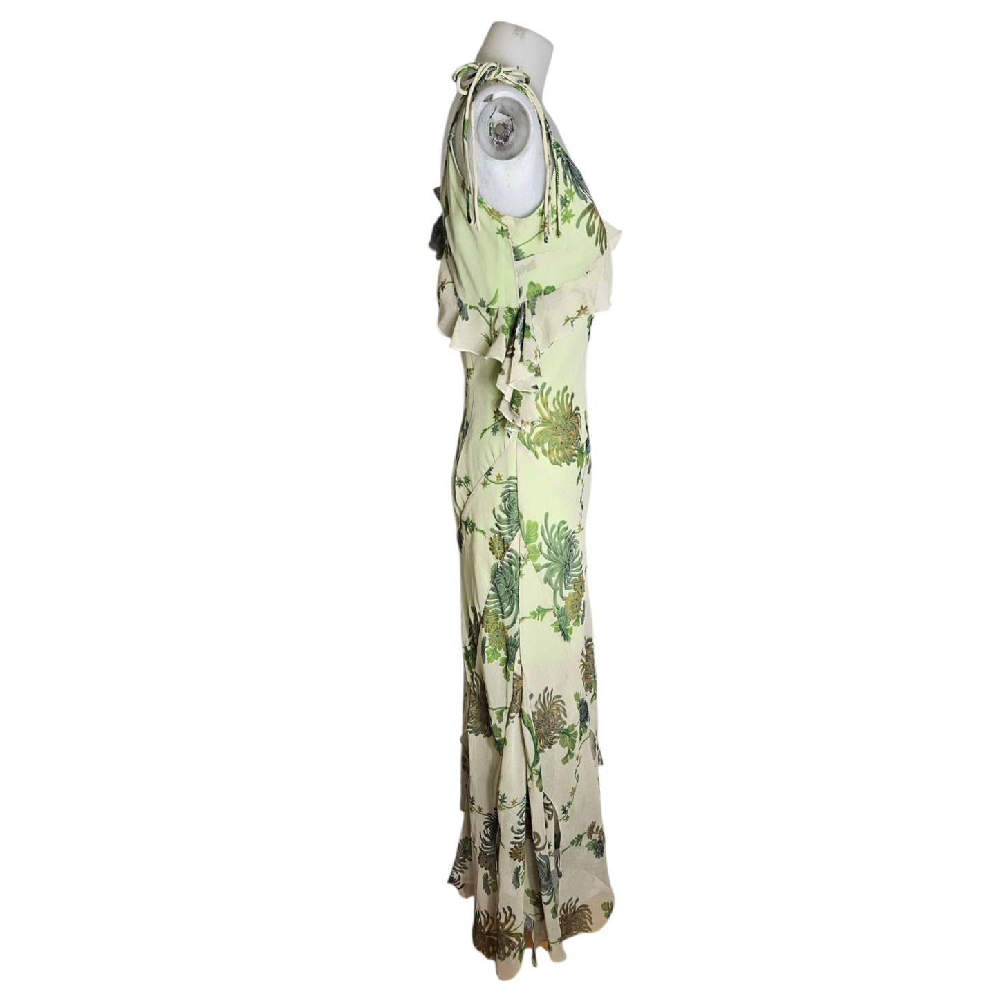 Floral pattern voile dress