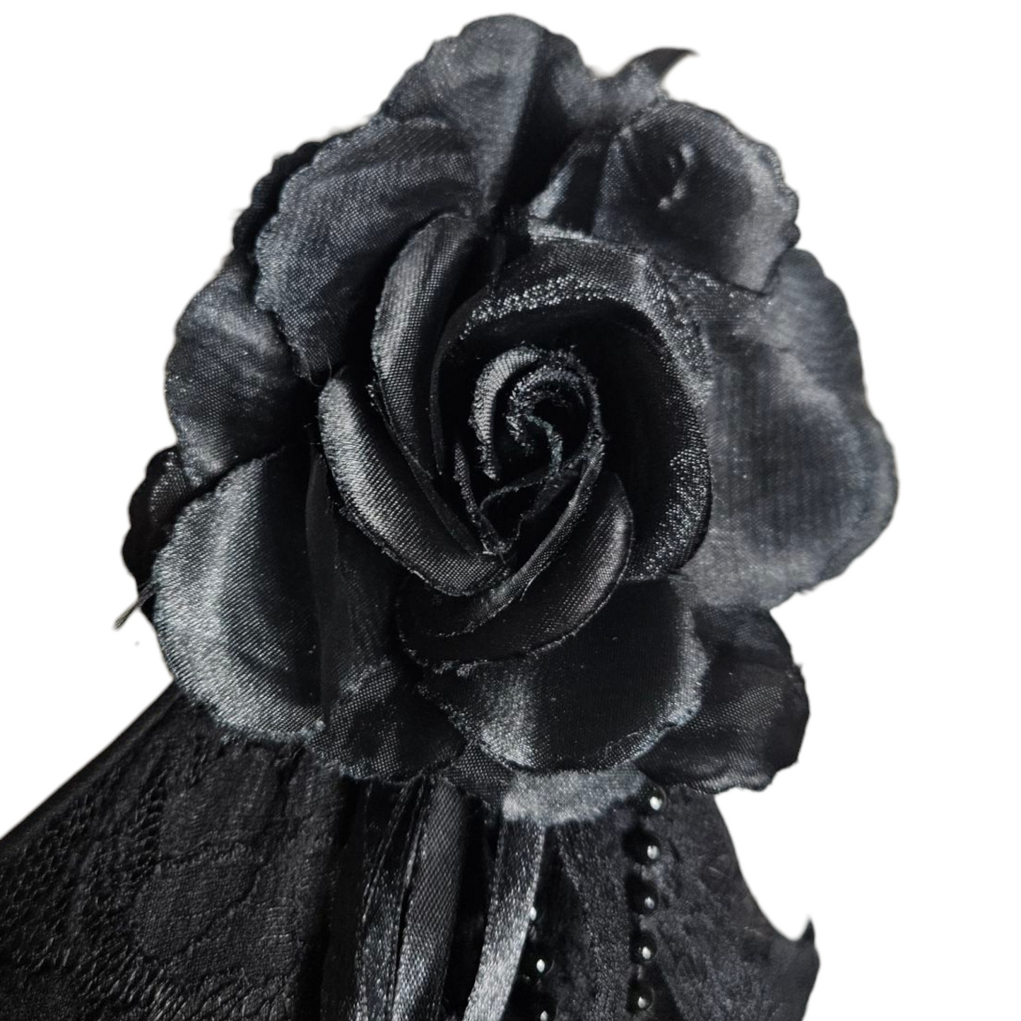 Black lace asymmetrical dress