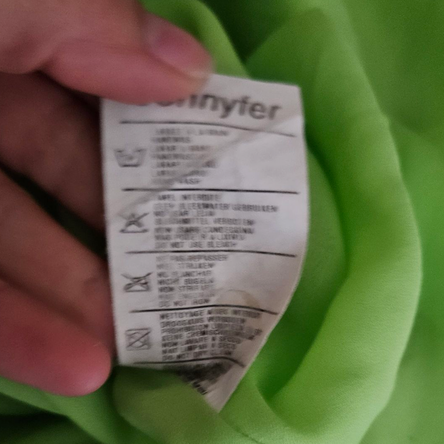 Robe en voile tie and Dye bleu et vert