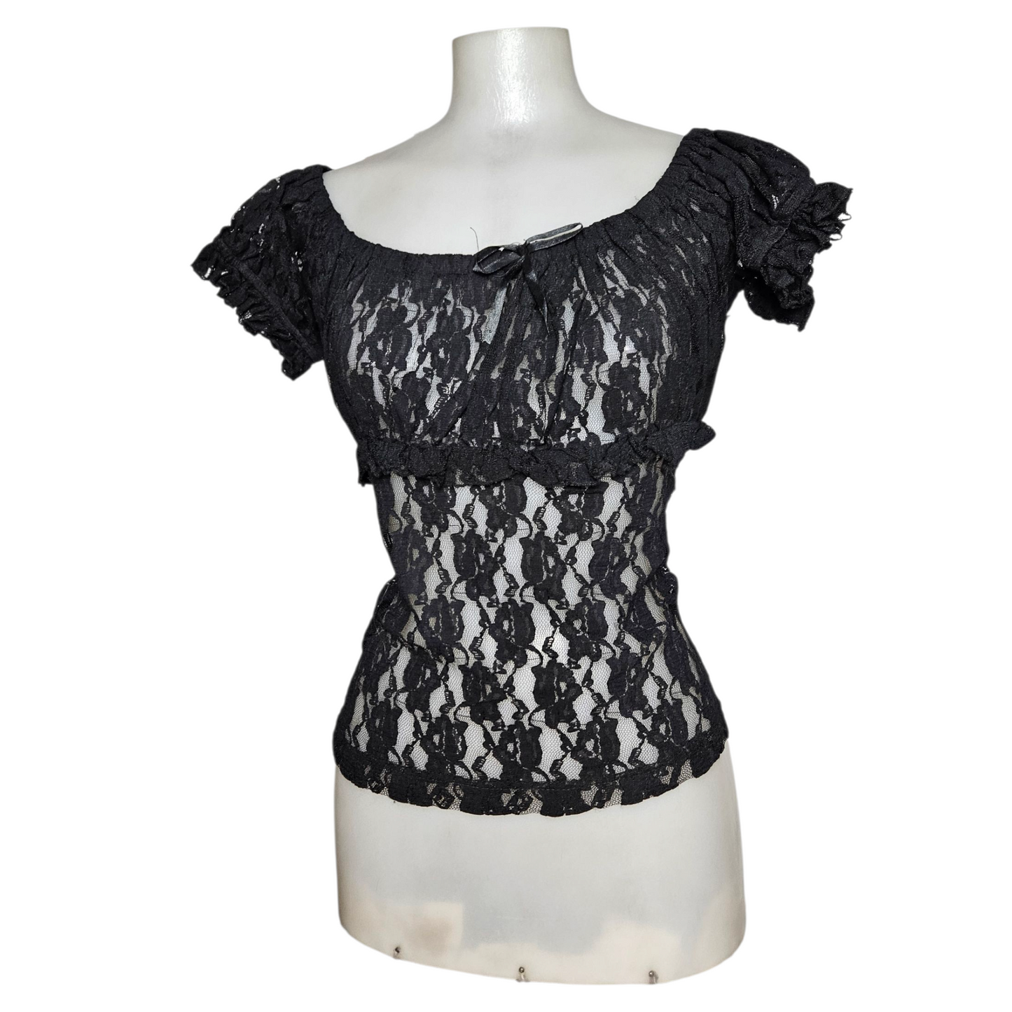 Haut en dentelle noir