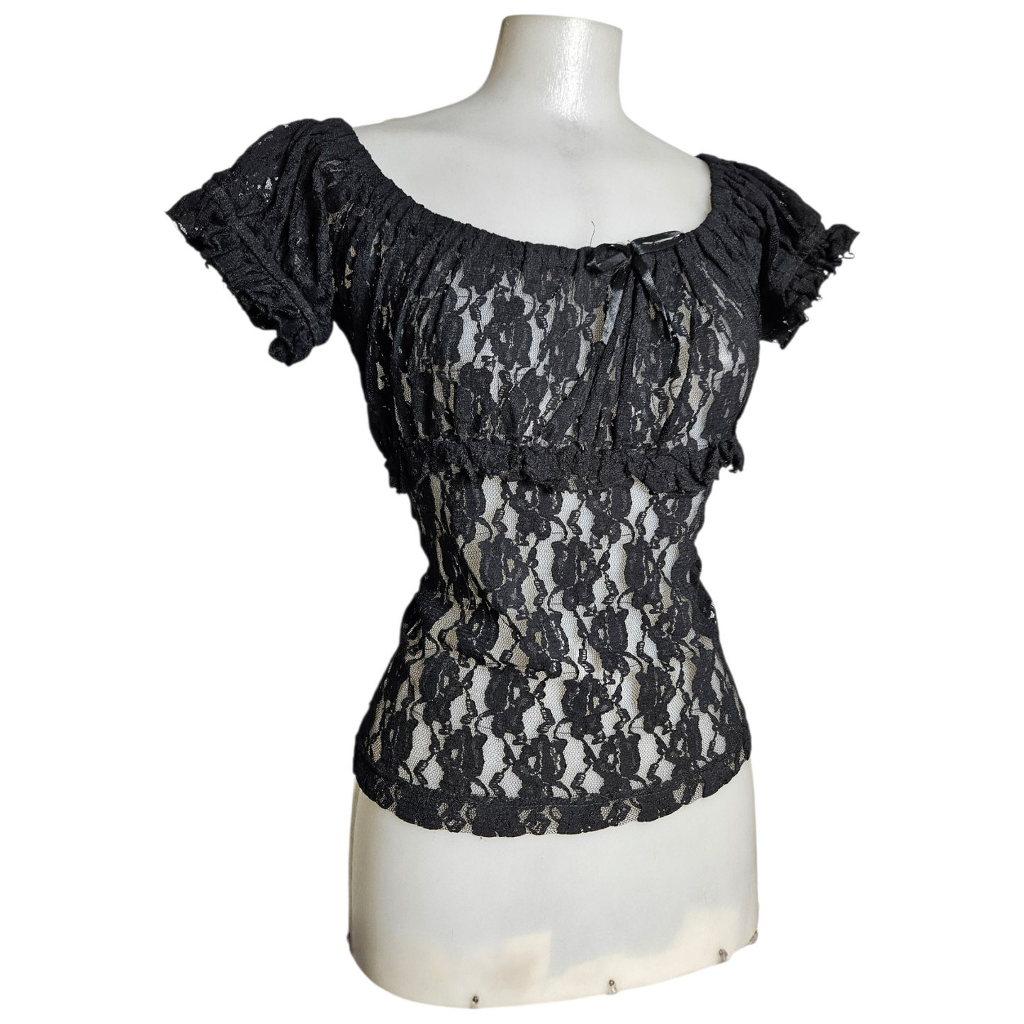 Haut en dentelle noir