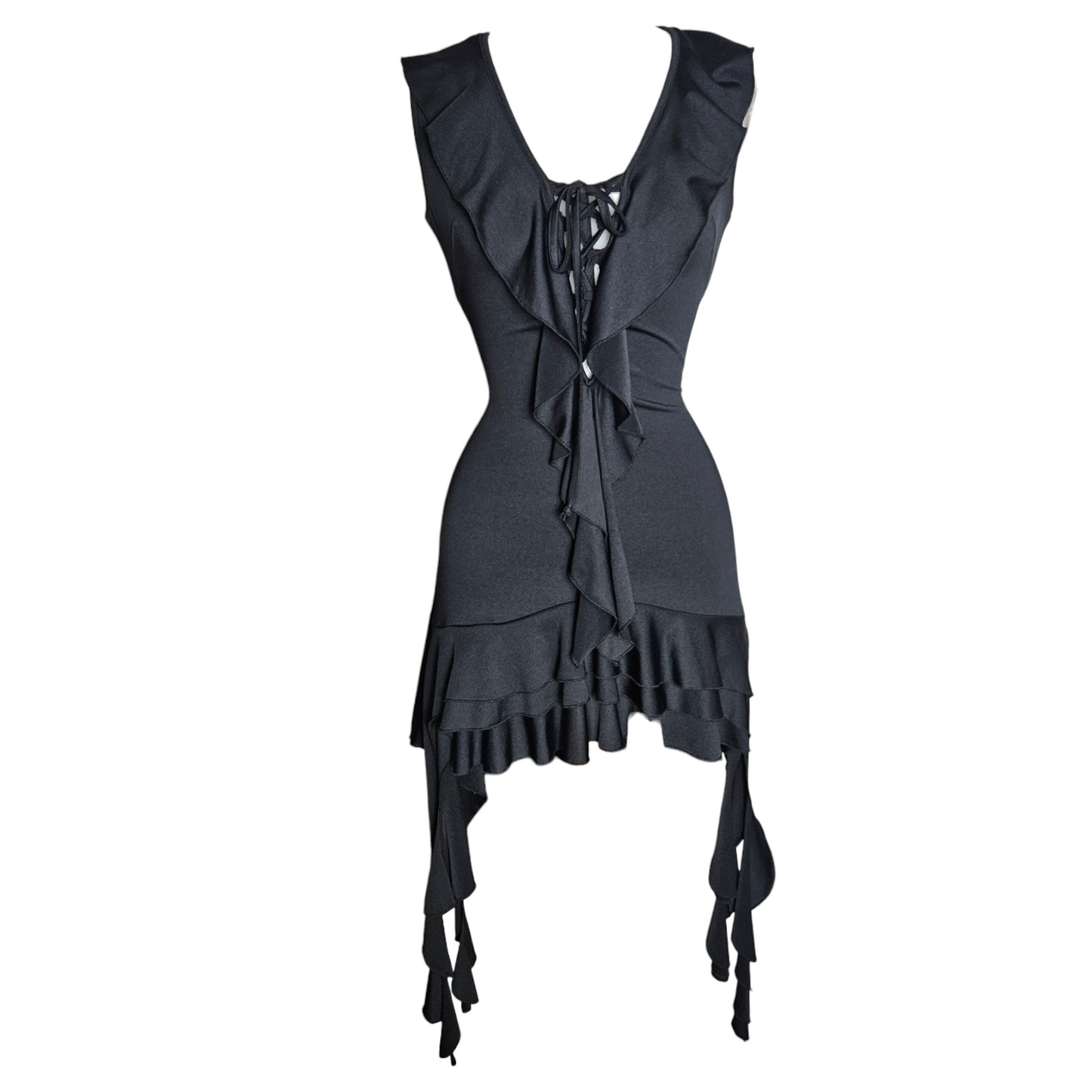 Robe dos nu à laçage