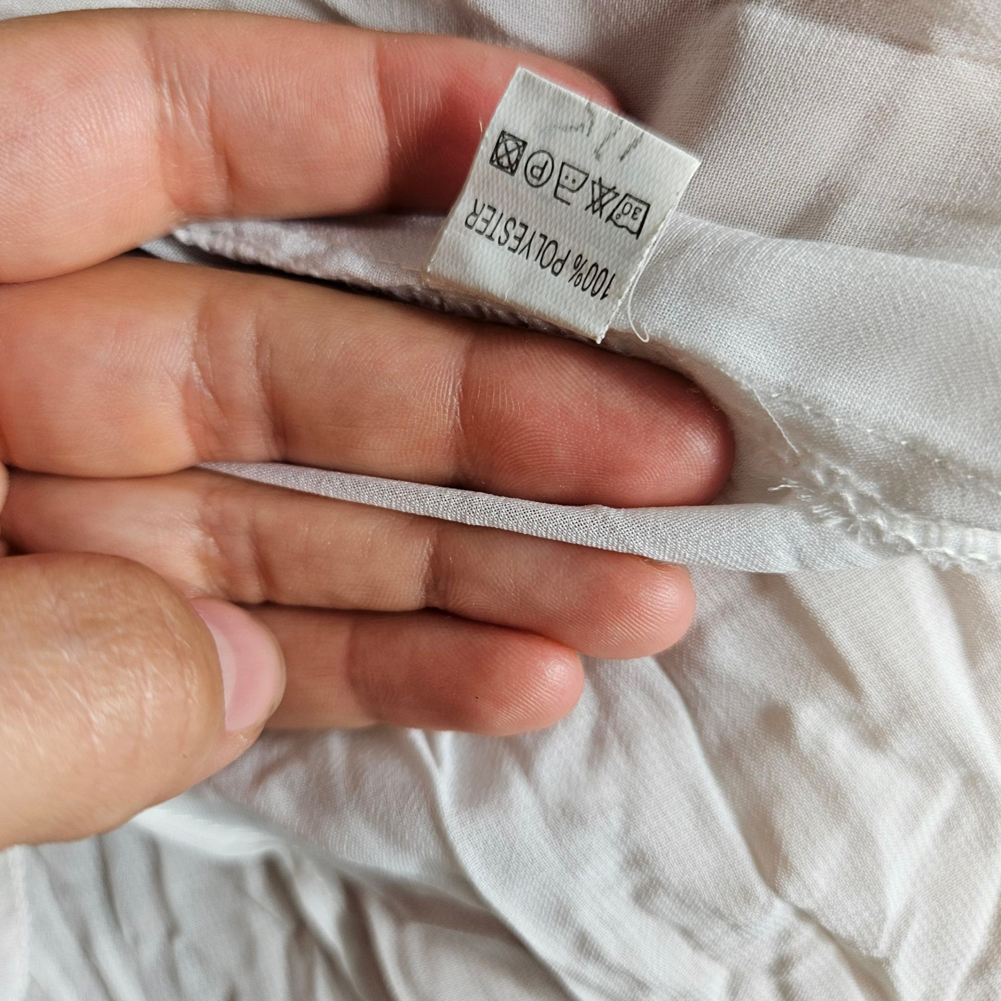 Chemisier en voile à volants blanc