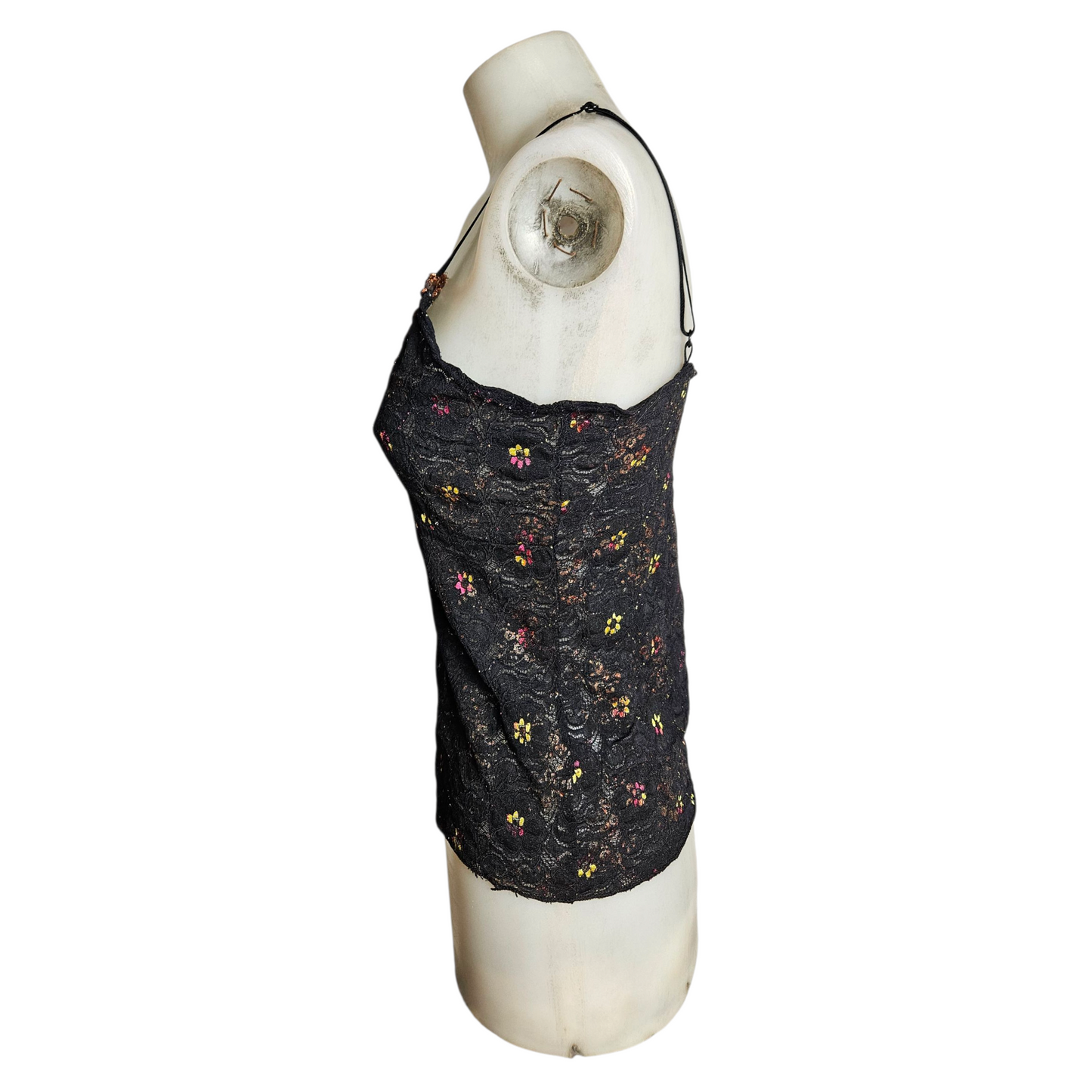Débardeur en dentelle brodé de sequins