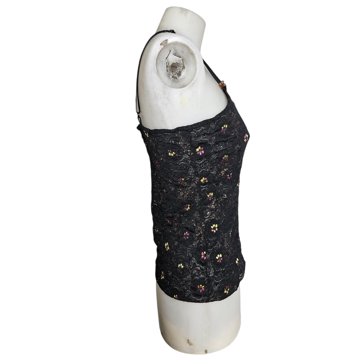 Débardeur en dentelle brodé de sequins