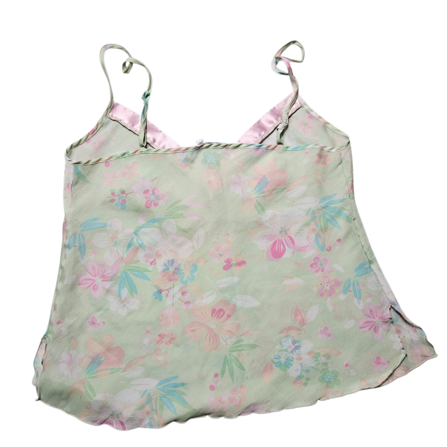 Ensemble haut en voile et short satiné