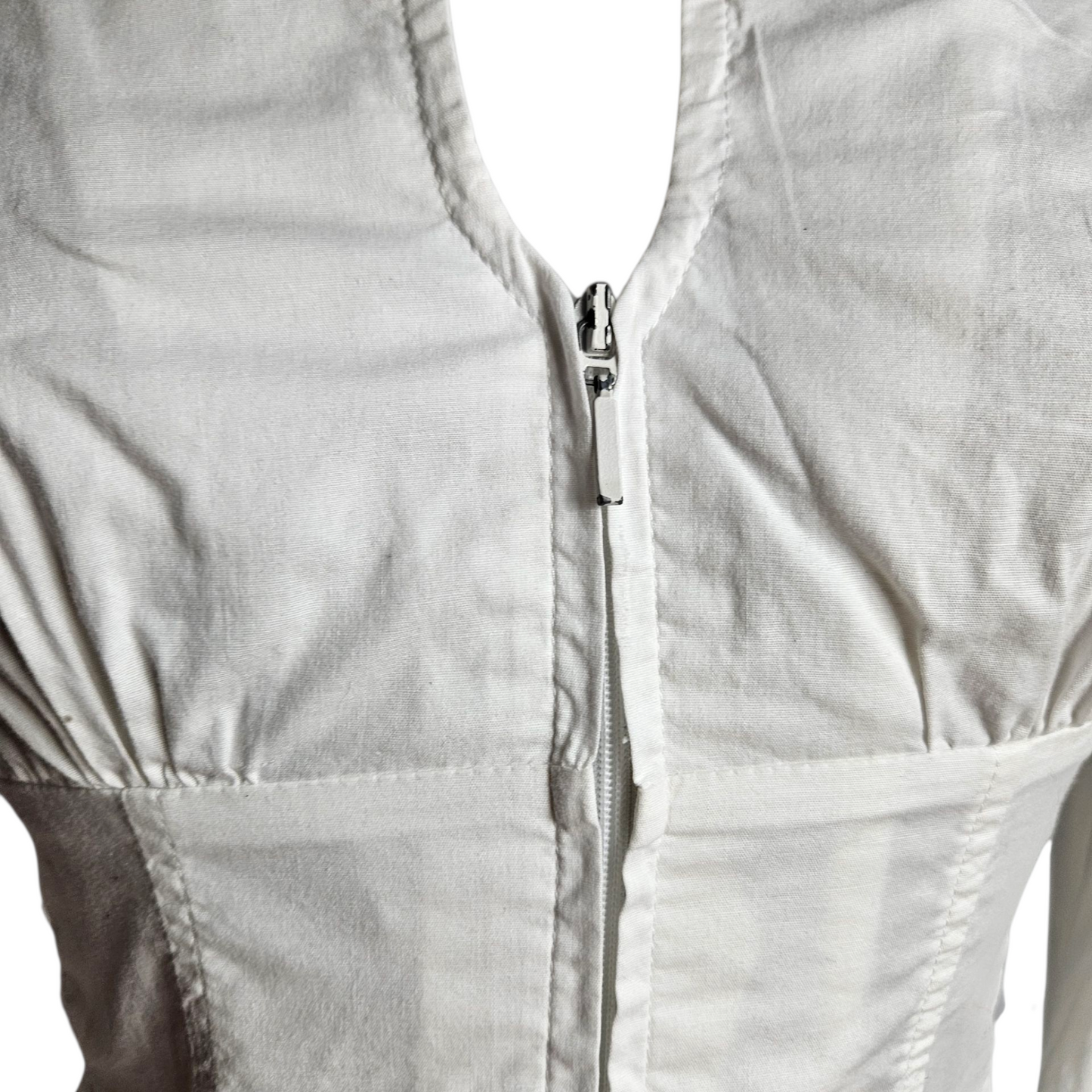 Chemise fermeture zip détail laçage