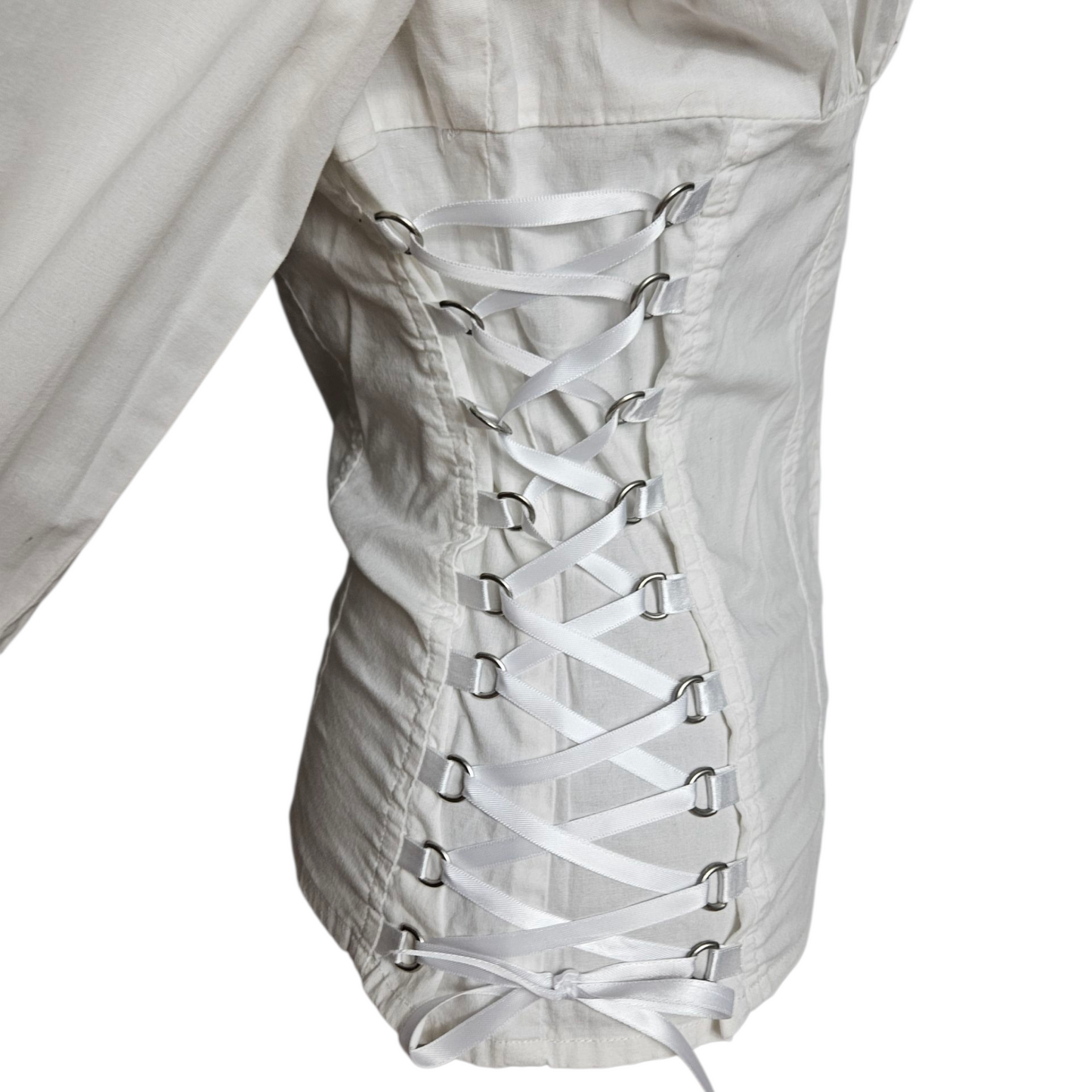 Chemise fermeture zip détail laçage