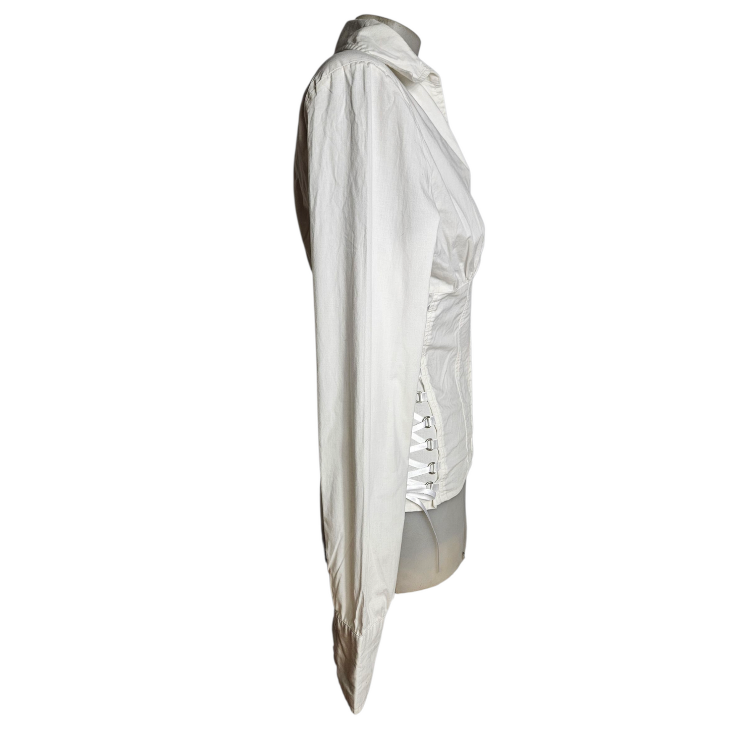 Chemise fermeture zip détail laçage