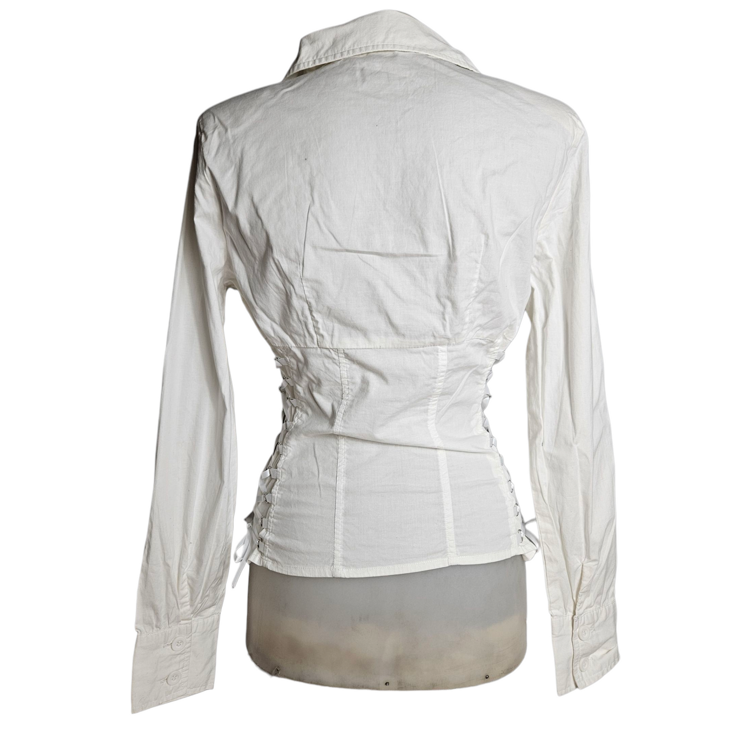 Chemise fermeture zip détail laçage