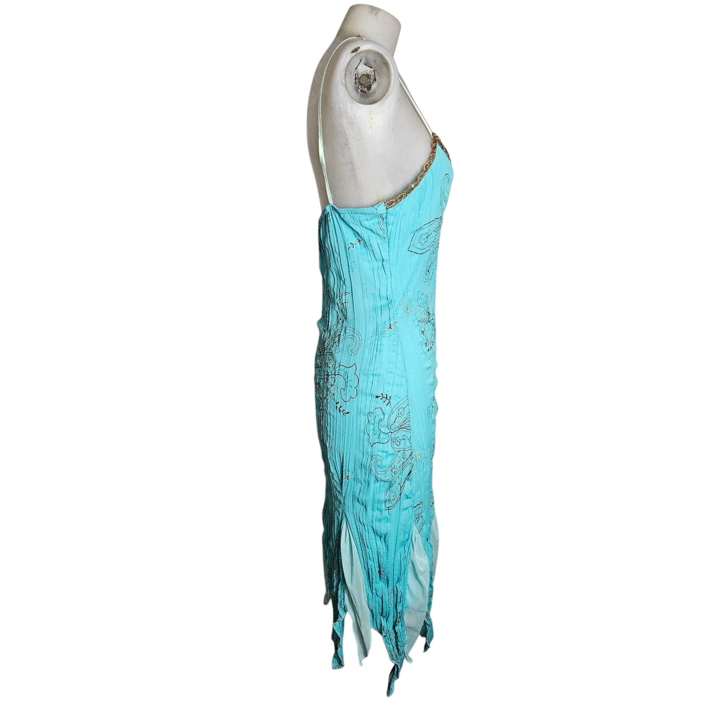 Robe asymétrique bleue