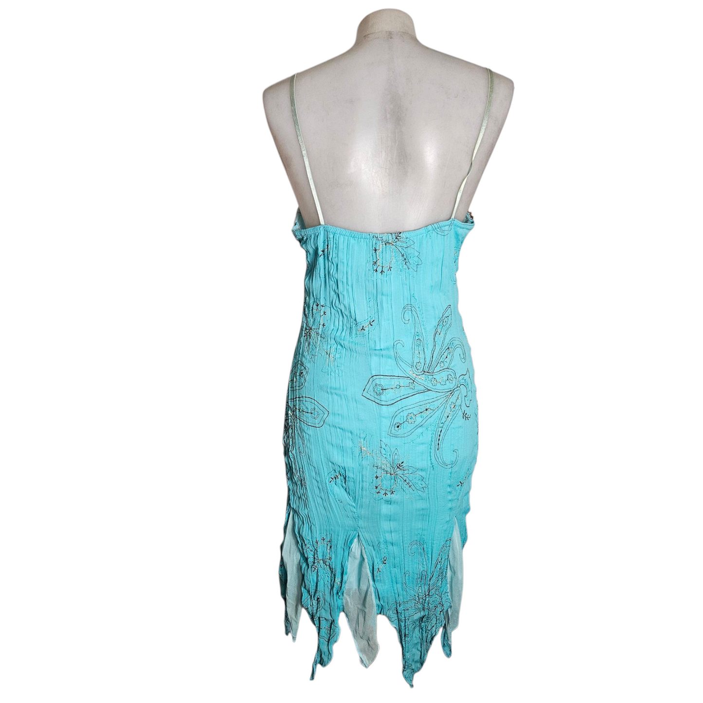 Robe asymétrique bleue