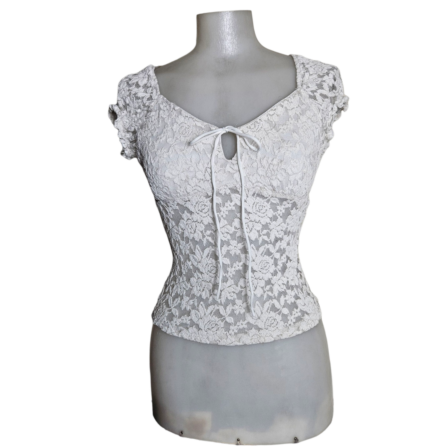 White lace top